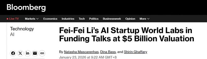 ��ֵ50����Ԫ����ɷ�World Labs����һ�����ʣ�Ӣΰ��ȼӳ�